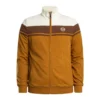 Sergio Tacchini Damarindo Track Top - Gardenia / Potting Soil / Golden Brown