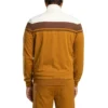 Sergio Tacchini Damarindo Track Top - Gardenia / Potting Soil / Golden Brown