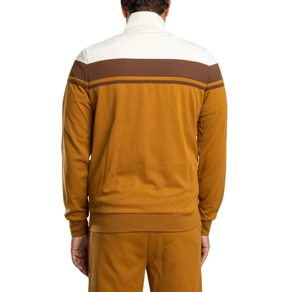 Sergio Tacchini Damarindo Track Top - Gardenia / Potting Soil / Golden Brown