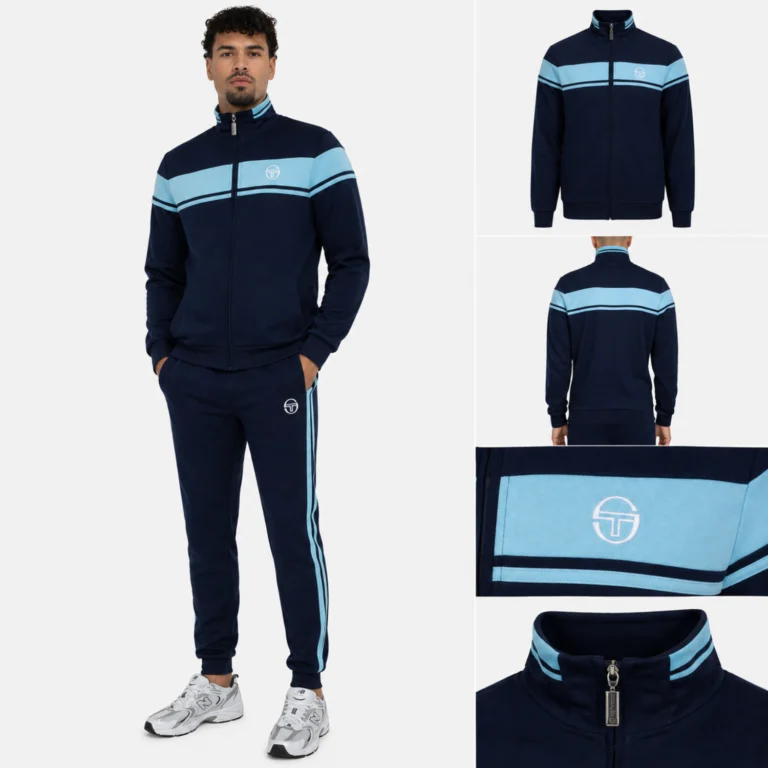 Sergio Tacchini Damarindo Track Top - Maritime Blue / Baltic Sea