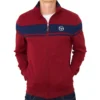 Sergio Tacchini Damarindo Track Top - Merlot / Maritime Blue