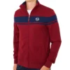 Sergio Tacchini Damarindo Track Top - Merlot / Maritime Blue