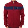 Sergio Tacchini Damarindo Track Top - Merlot / Maritime Blue