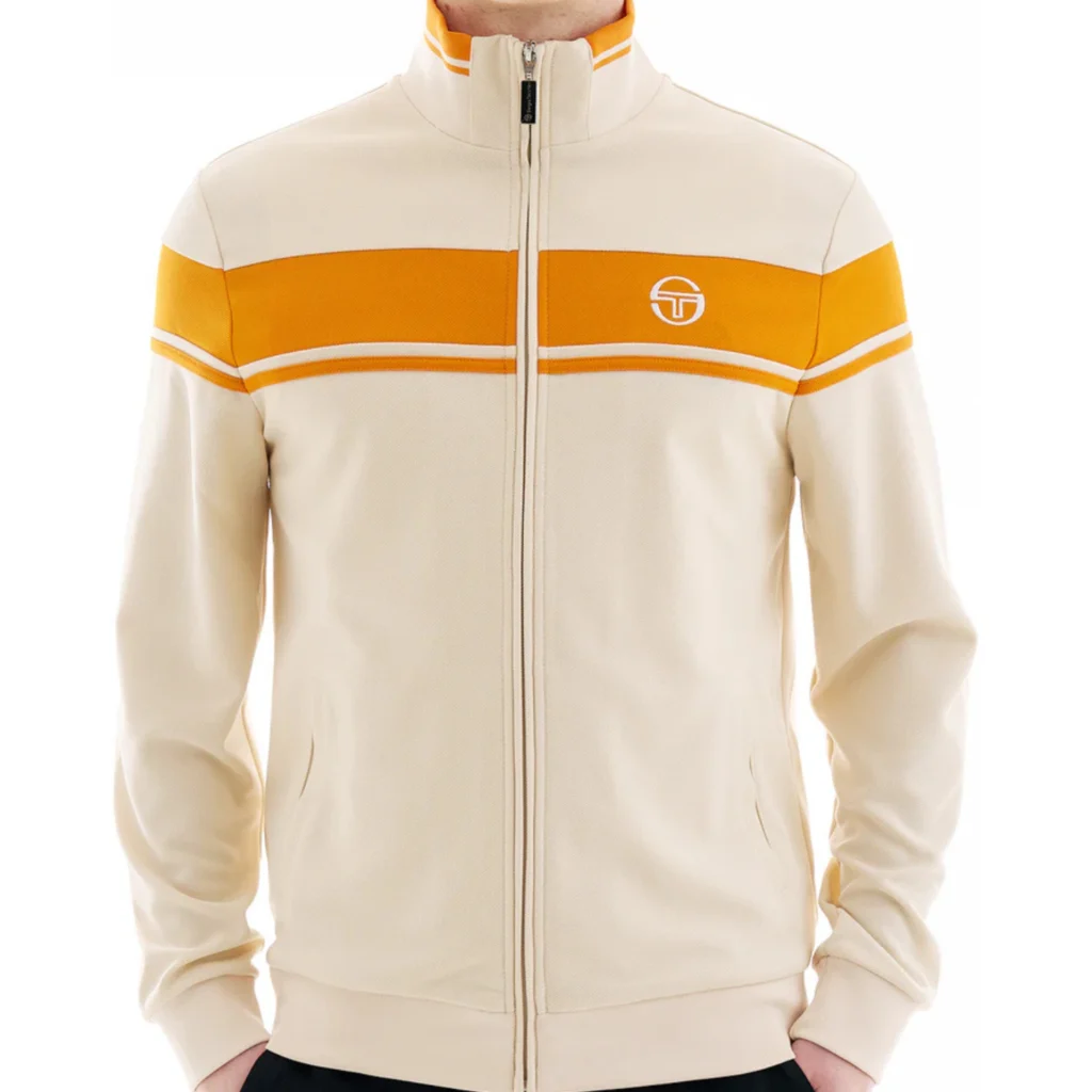 Sergio Tacchini Damarindo Track Top - Sandshell/ Orange Pepper