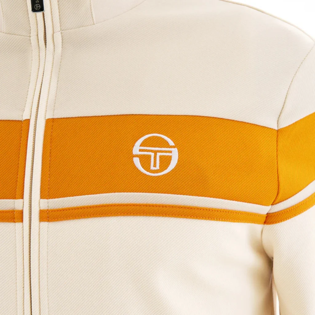 Sergio Tacchini Damarindo Track Top - Sandshell/ Orange Pepper