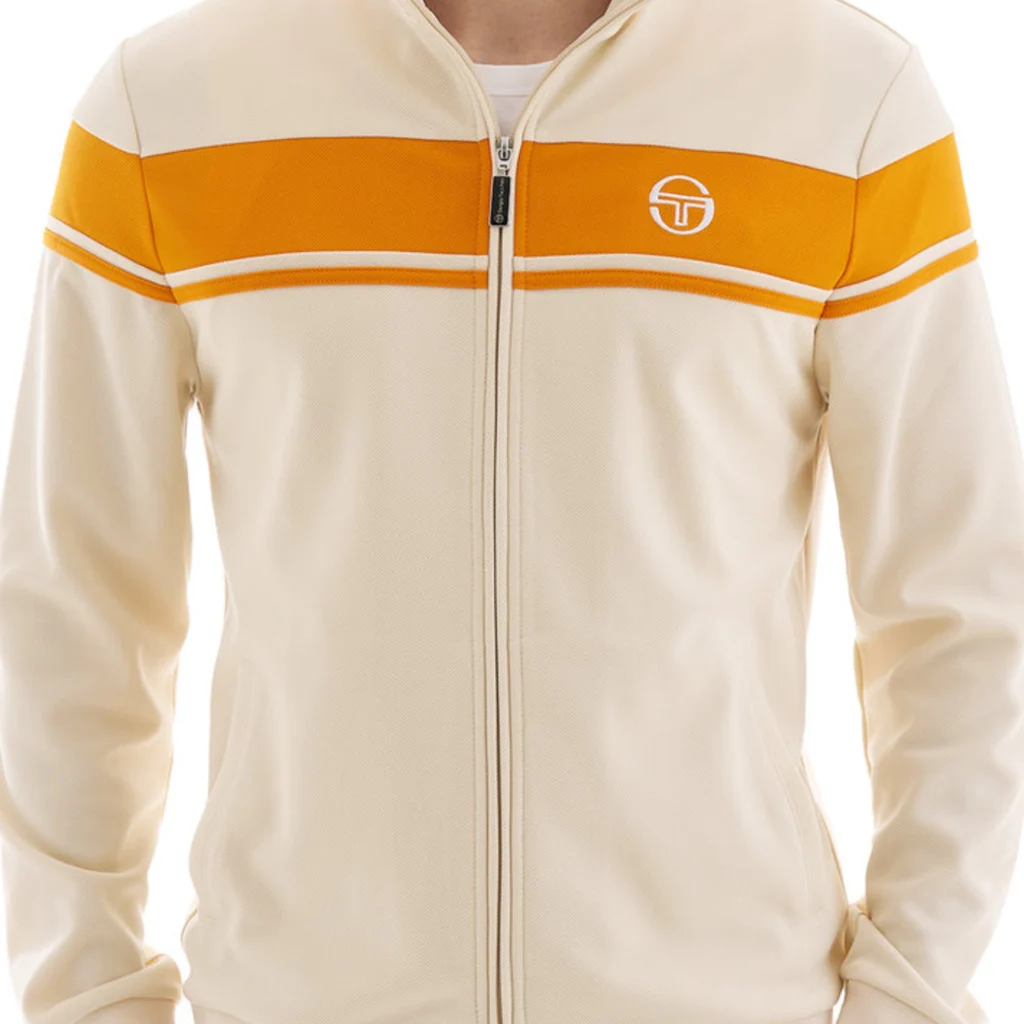 Sergio Tacchini Damarindo Track Top - Sandshell/ Orange Pepper