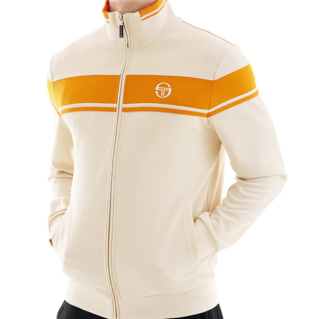 Sergio Tacchini Damarindo Track Top - Sandshell/ Orange Pepper