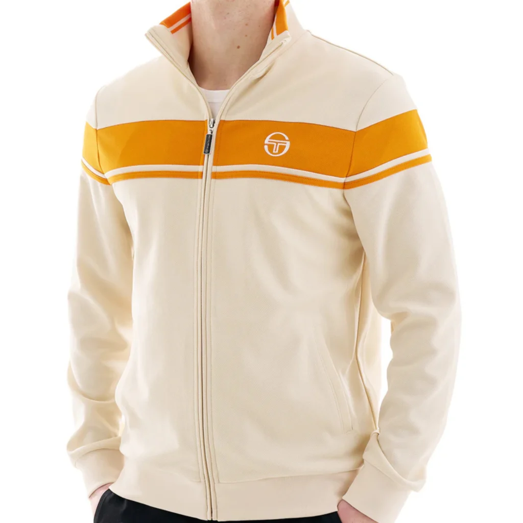 Sergio Tacchini Damarindo Track Top - Sandshell/ Orange Pepper