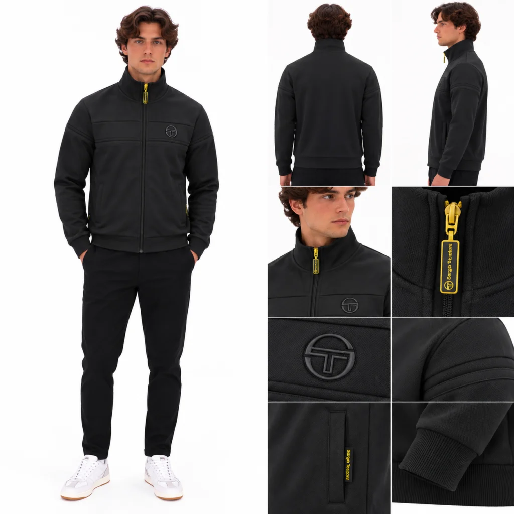 Sergio Tacchini Damarindo Track Top - Tripple Black