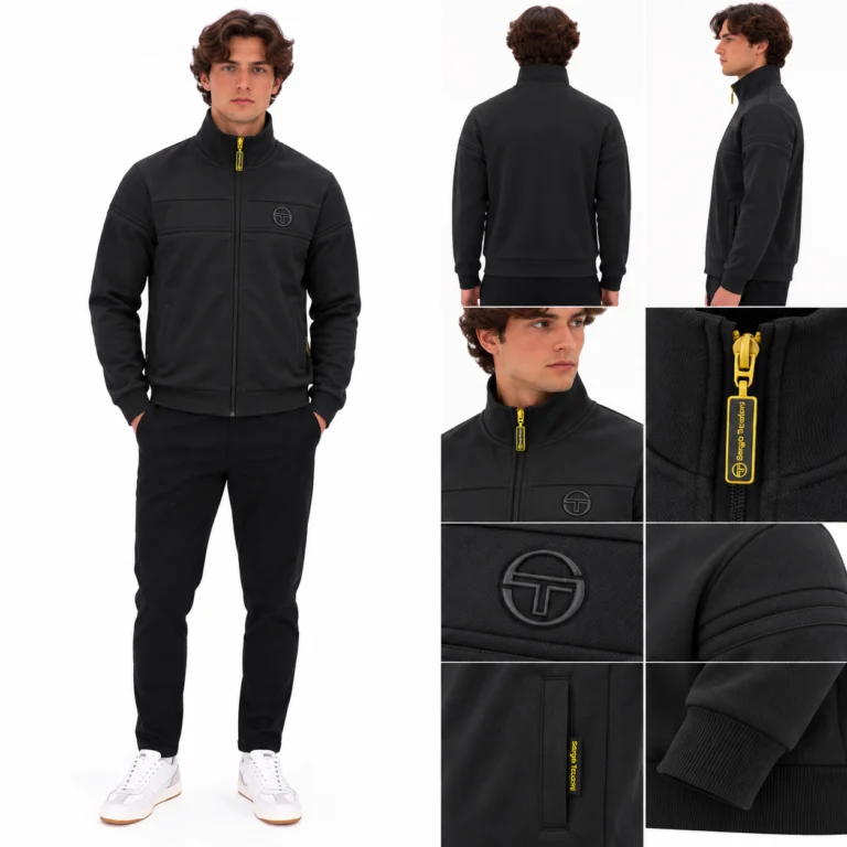 Sergio Tacchini Damarindo Track Top - Tripple Black