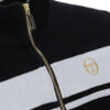 Sergio Tacchini Damarindo Velour Regular Fit Long Sleeve Track Top - Black