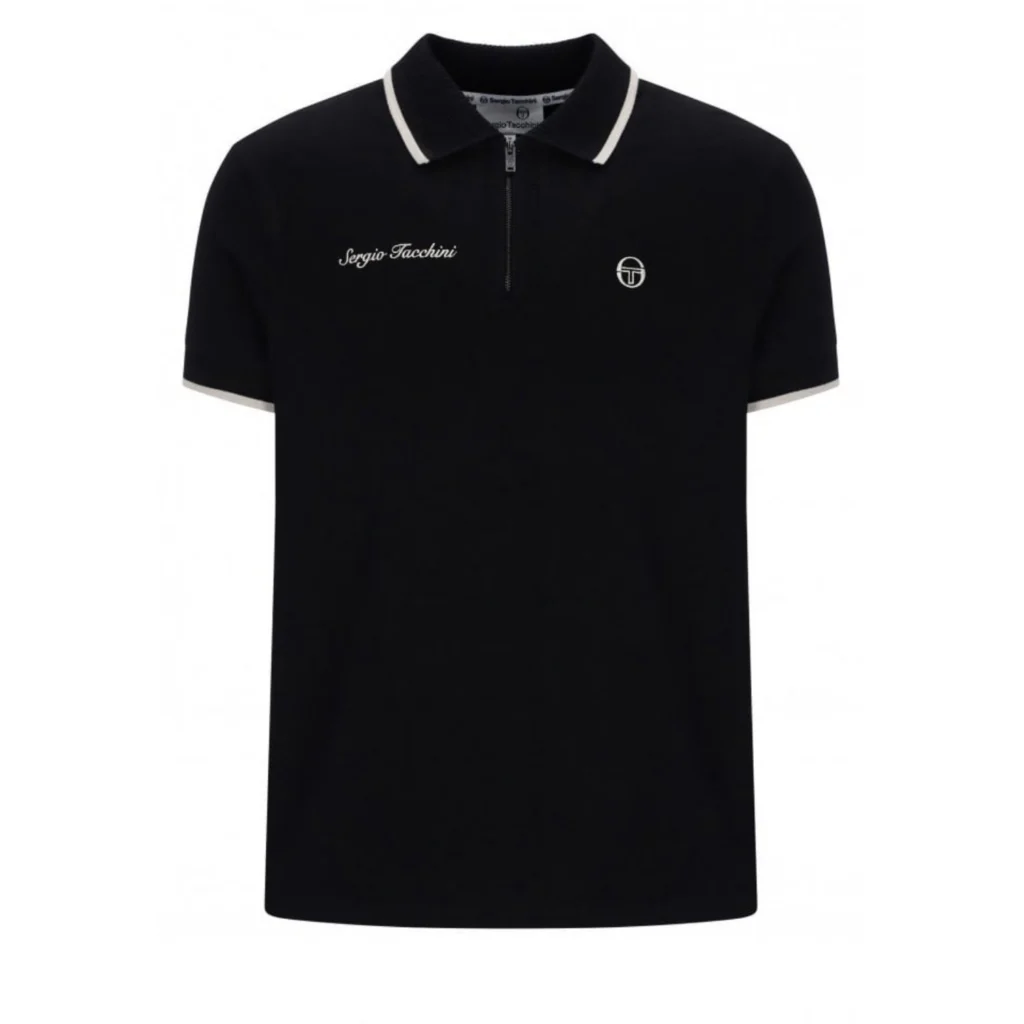 Sergio Tacchini Davide Polo Shirt - Black