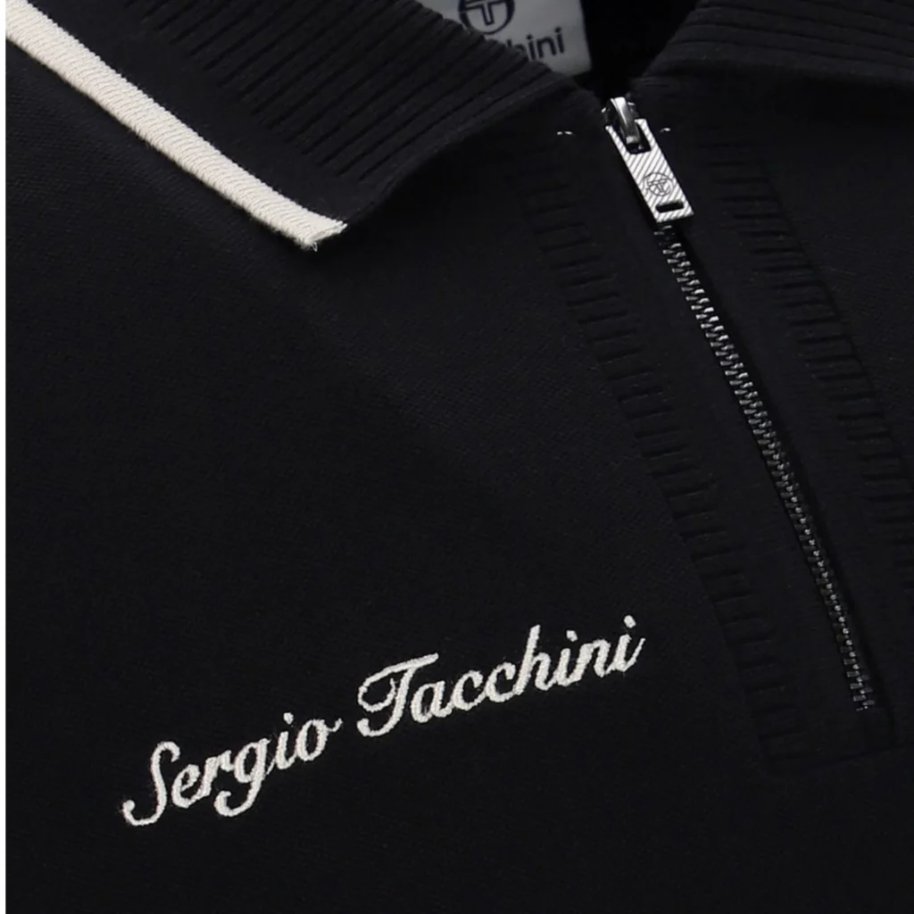 Sergio Tacchini Davide Polo Shirt - Black