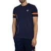 Sergio Tacchini Gerllo Crew Neck T-Shirt - Maritime Blue / Orange Pepper