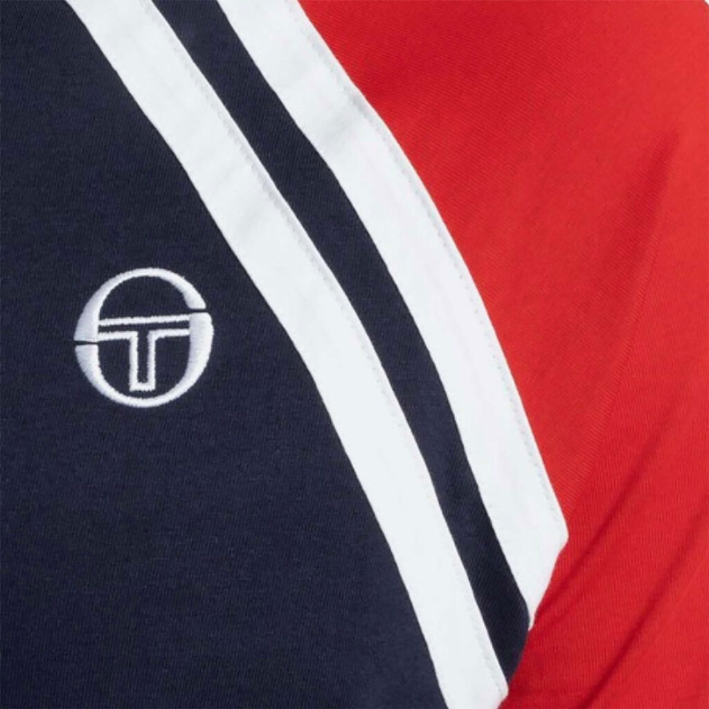 Sergio Tacchini Ghibli Slim Fit Short Sleeve T-Shirt - Maritime/Adrenaline Rush/White