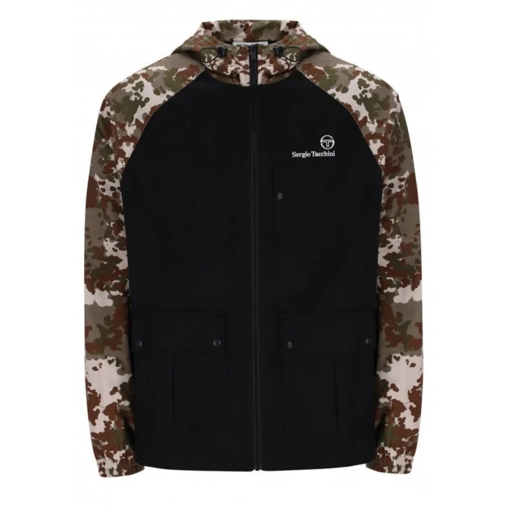 Sergio Tacchini Mancini Hooded Jacket - Camo / Black