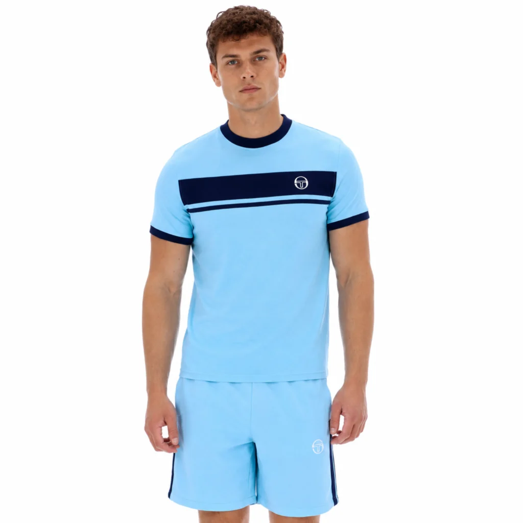 Sergio Tacchini Master Crew Neck T-Shirt - Baltic Sea / Maritime Blue