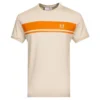Sergio Tacchini Master Crew Neck T-Shirt - SandShell / Orange Pepper