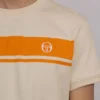 Sergio Tacchini Master Crew Neck T-Shirt - SandShell / Orange Pepper