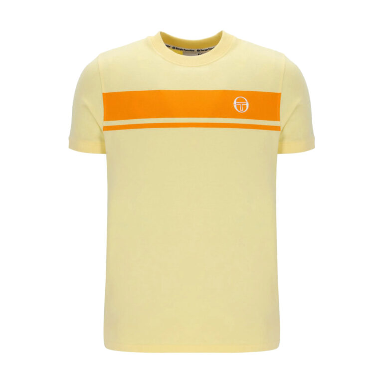 Sergio Tacchini Master Regular Fit Short Sleeve T-Shirt - Pale Banana / Autumn Glory