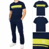 Sergio Tacchini Master Tee T-Shirt - Maritime Blue / Celery Green