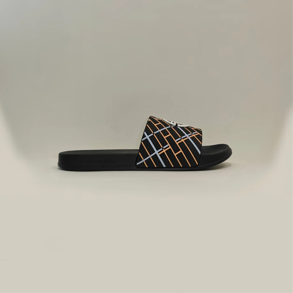 Sergio Tacchini Mesale Slides - Black / Peach / Cobbler 4970
