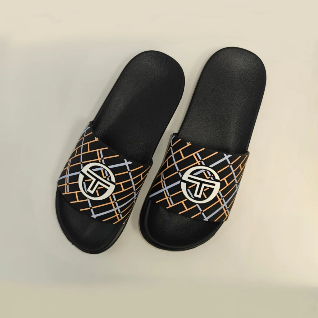 Sergio Tacchini Mesale Slides - Black / Peach / Cobbler 4970