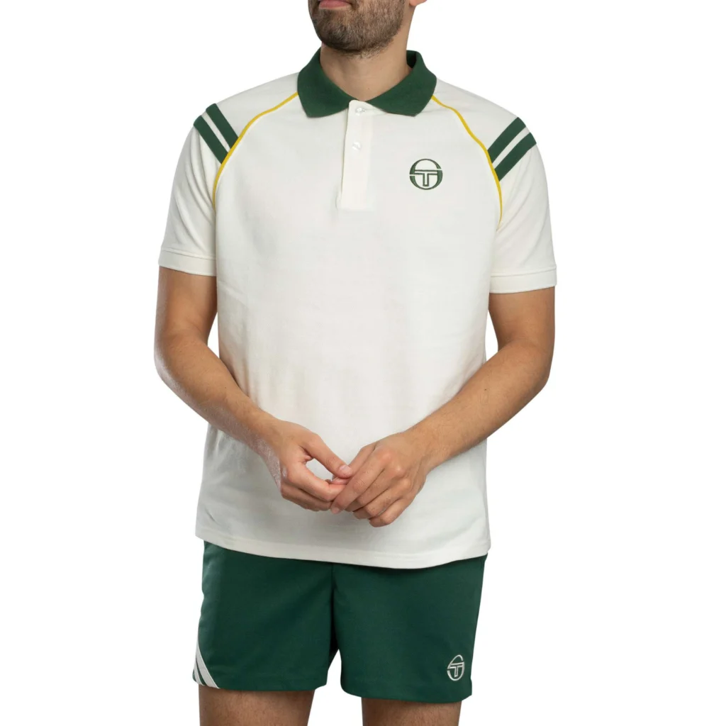 Sergio Tacchini New Cortona Polo Shirt - Gaerdenia / Pine Needle