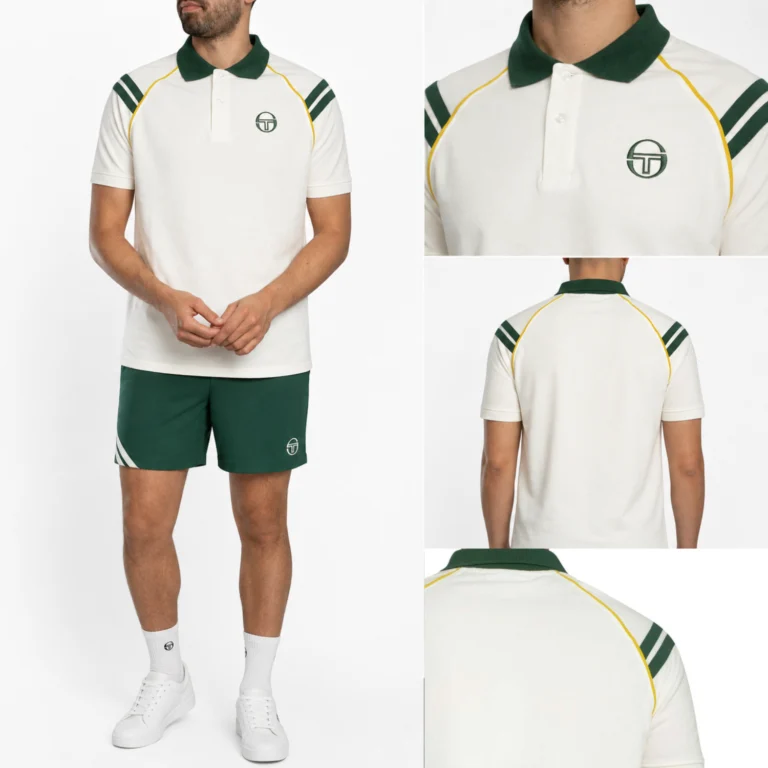 Sergio Tacchini New Cortona Polo Shirt - Gaerdenia / Pine Needle