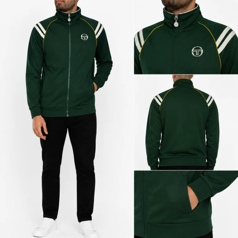 Sergio Tacchini New Cortona Track Top - Pine Needle / Gardenia