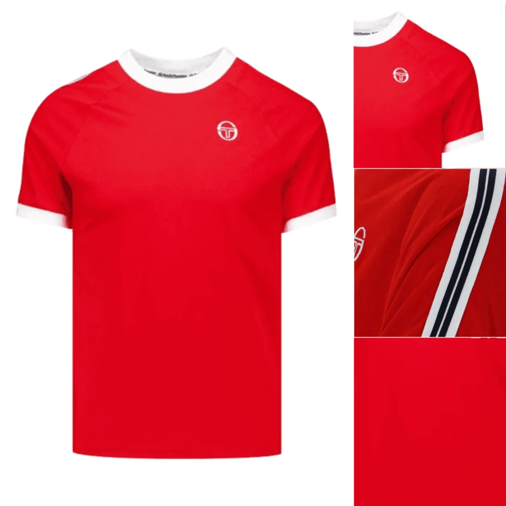 Sergio Tacchini Pino Ringer T-Singer - Adrenaline Rush / White 606