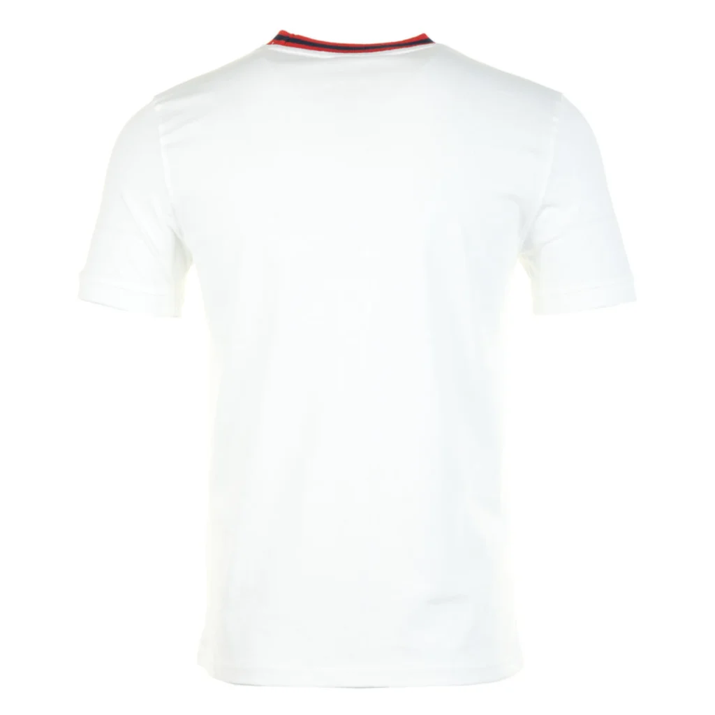 Sergio Tacchini Rainer FC T-Shirt - White / Maritime Blue / Adrenaline Rush