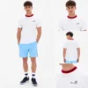 Sergio Tacchini Rainer FC T-Shirt - White / Maritime Blue / Adrenaline Rush