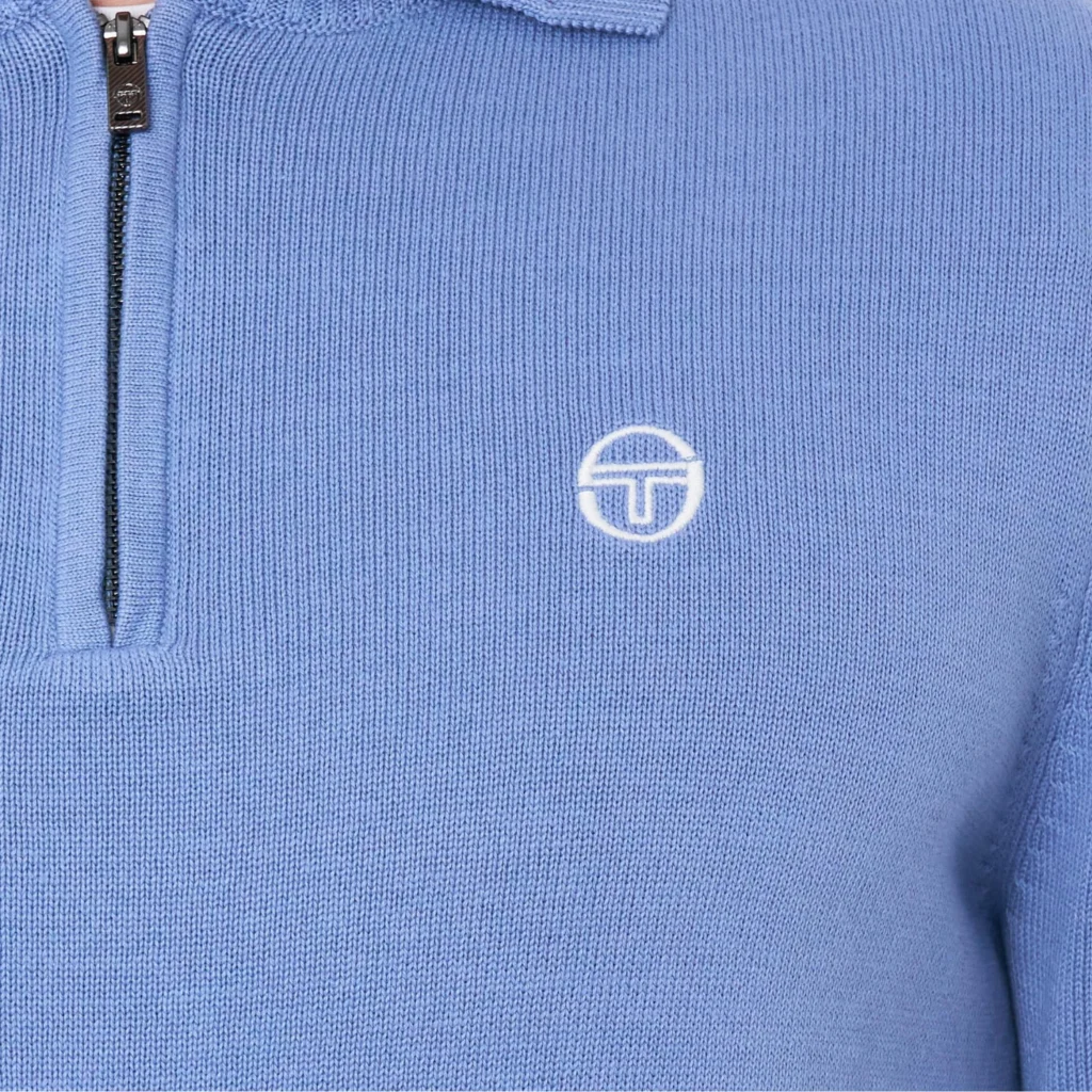Sergio Tacchini Roberto Knitted LS Polo - Country Blue