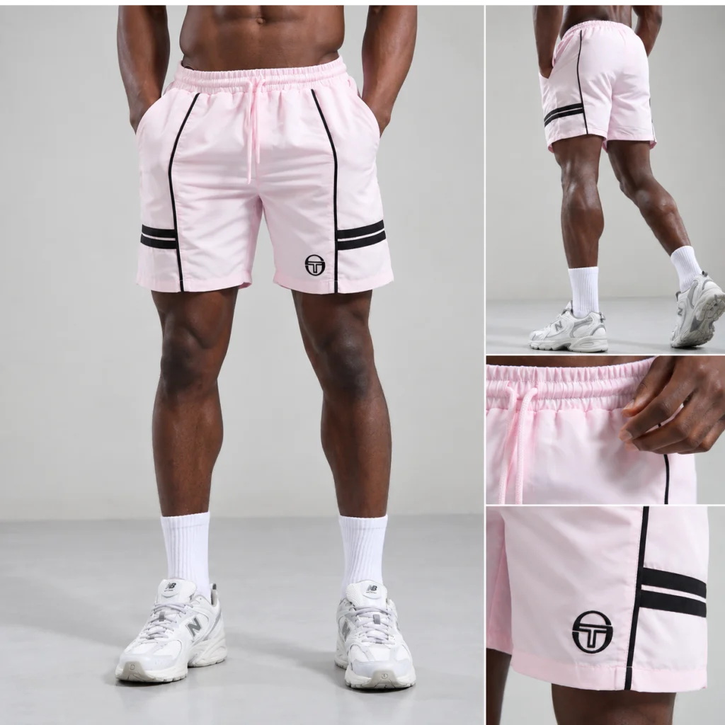 Sergio Tacchini Romolo Swim Shorts - Light Lilac / Black