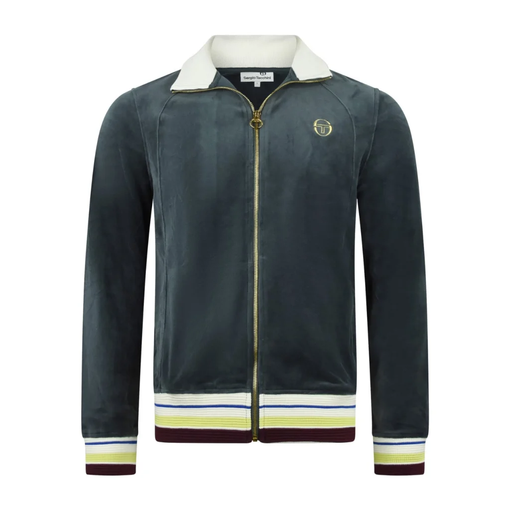 Sergio Tacchini Sartori Velour Track Jacket - Turbulence