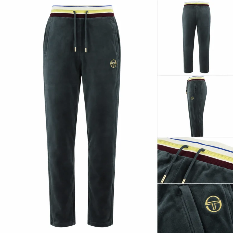 Sergio Tacchini Sartori Velour Track Pant - Turbulence