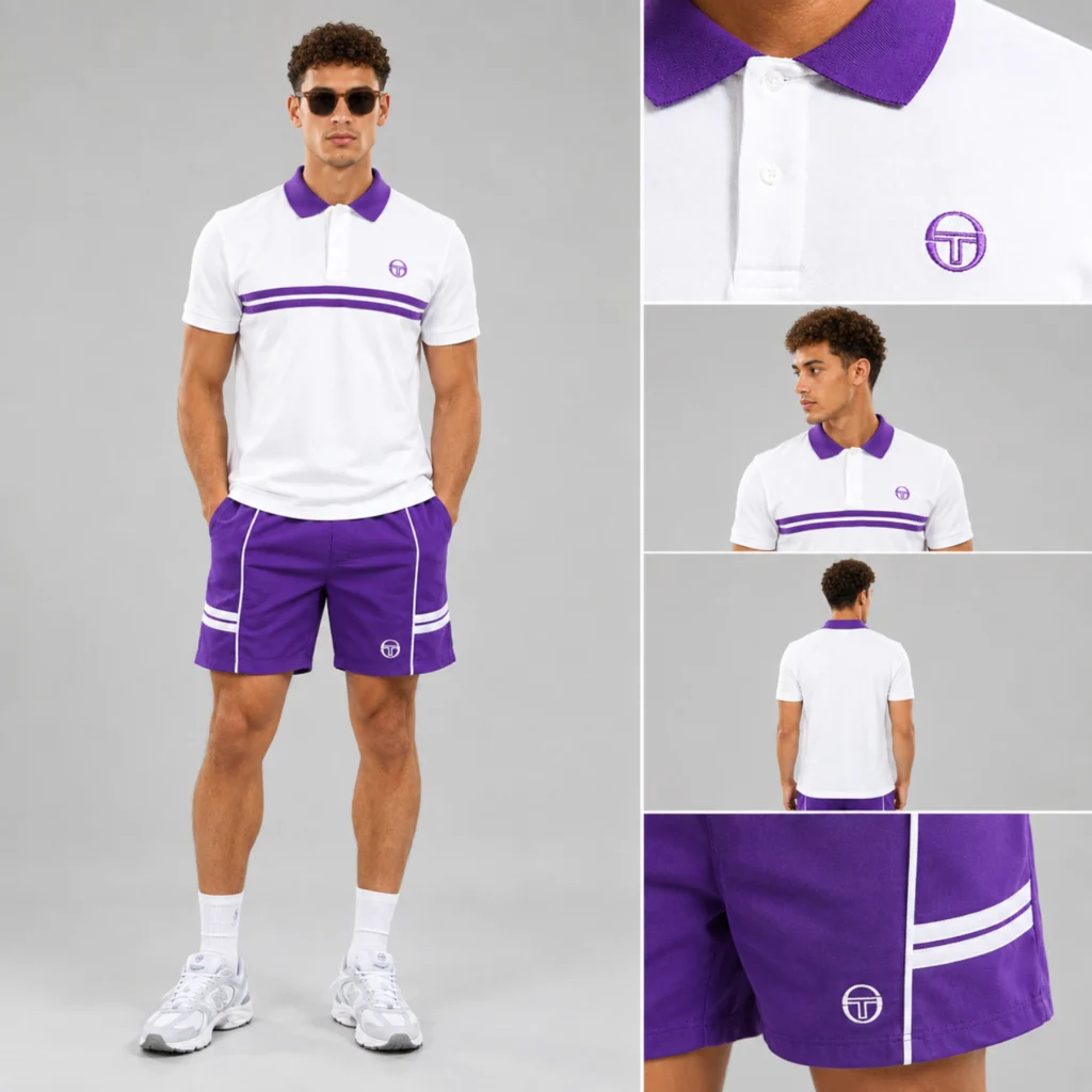 Sergio Tacchini Supermac Polo Shirt - Gardenia / Pansy