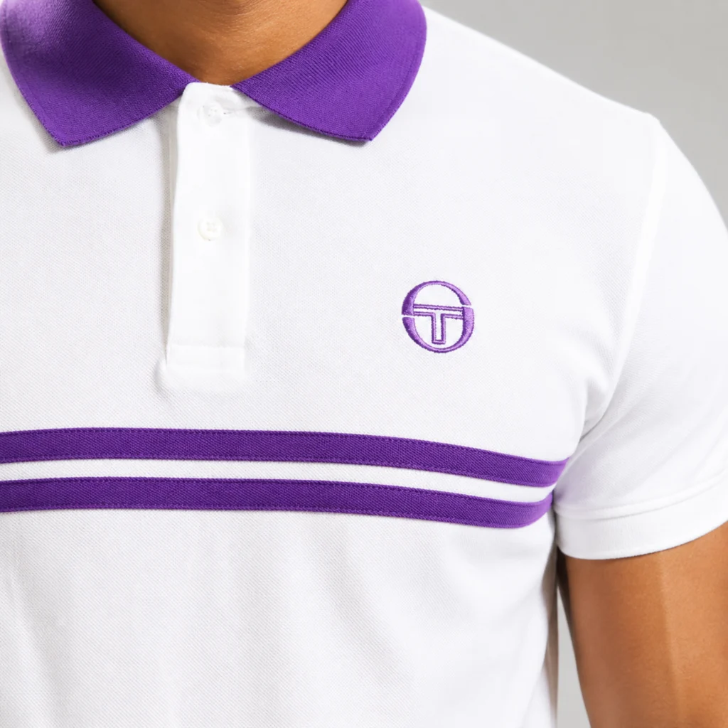 Sergio Tacchini Supermac Polo Shirt - Gardenia / Pansy