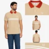 Sergio Tacchini Supermac Polo Shirt - Mojave Desert / Rooibos Tea / Gardenia
