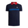 Sergio Tacchini Supermac Regular Fit Short Sleeve Polo  - Maritime Blue/Adrenaline Rush/Nautical