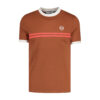 Sergio Tacchini Supermac Regular Fit Short Sleeve T-Shirt - Mocha Bisque/Gardenia/Dubarry