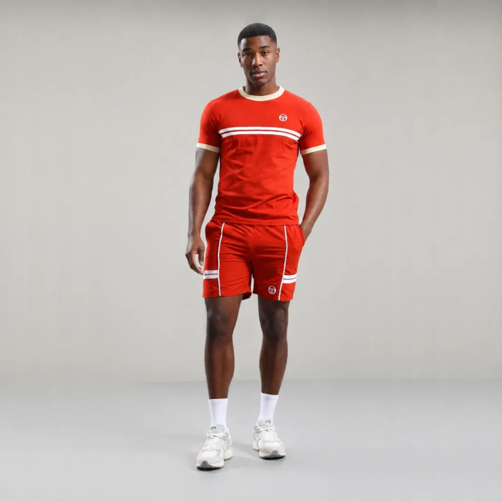 Sergio Tacchini Supermac Tee T-Shirt - Rooibos Tea / Mojave Desert / Gardenia