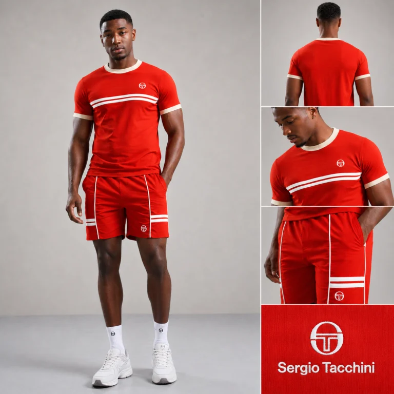 Sergio Tacchini Supermac Tee T-Shirt - Rooibos Tea / Mojave Desert / Gardenia