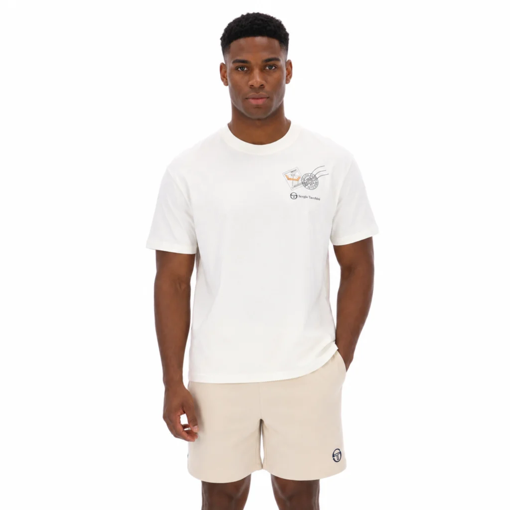Sergio Tacchini Vacanza Graphic T- Shirt - Gardenia
