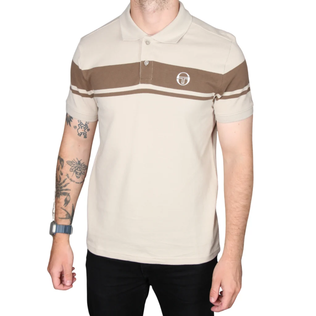 Sergio Tacchini Young Line Polo - Peyote / Shitake / Gardenia