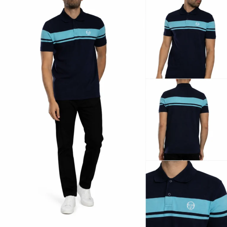 Sergio Tacchini Young Line Polo Shirt - Maritime Blue / Baltic Sea