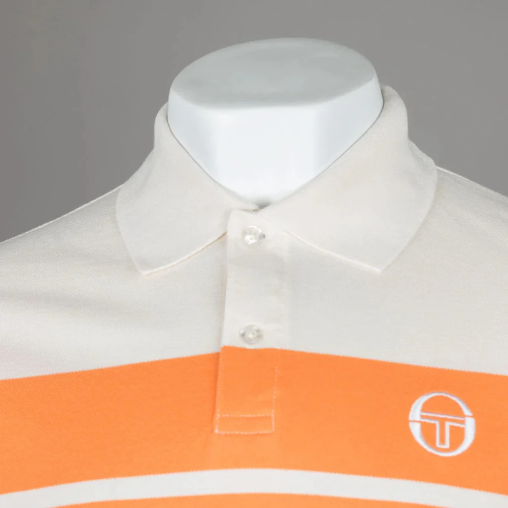 Sergio Tacchini Young Line Polo Shirt - Sandshell / Orange Pepper