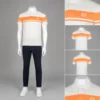 Sergio Tacchini Young Line Polo Shirt - Sandshell / Orange Pepper