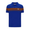 Sergio Tacchini Young line Regular Fit Short Sleeve Polo - Nautical Blue / Mocha Bisque